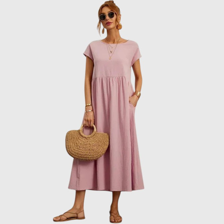 Women’s Relaxed-Fit Short-Sleeve Dress