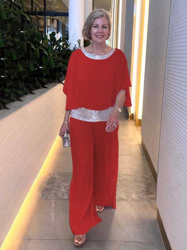 Women’s Wide-Sleeve Two-Piece Set