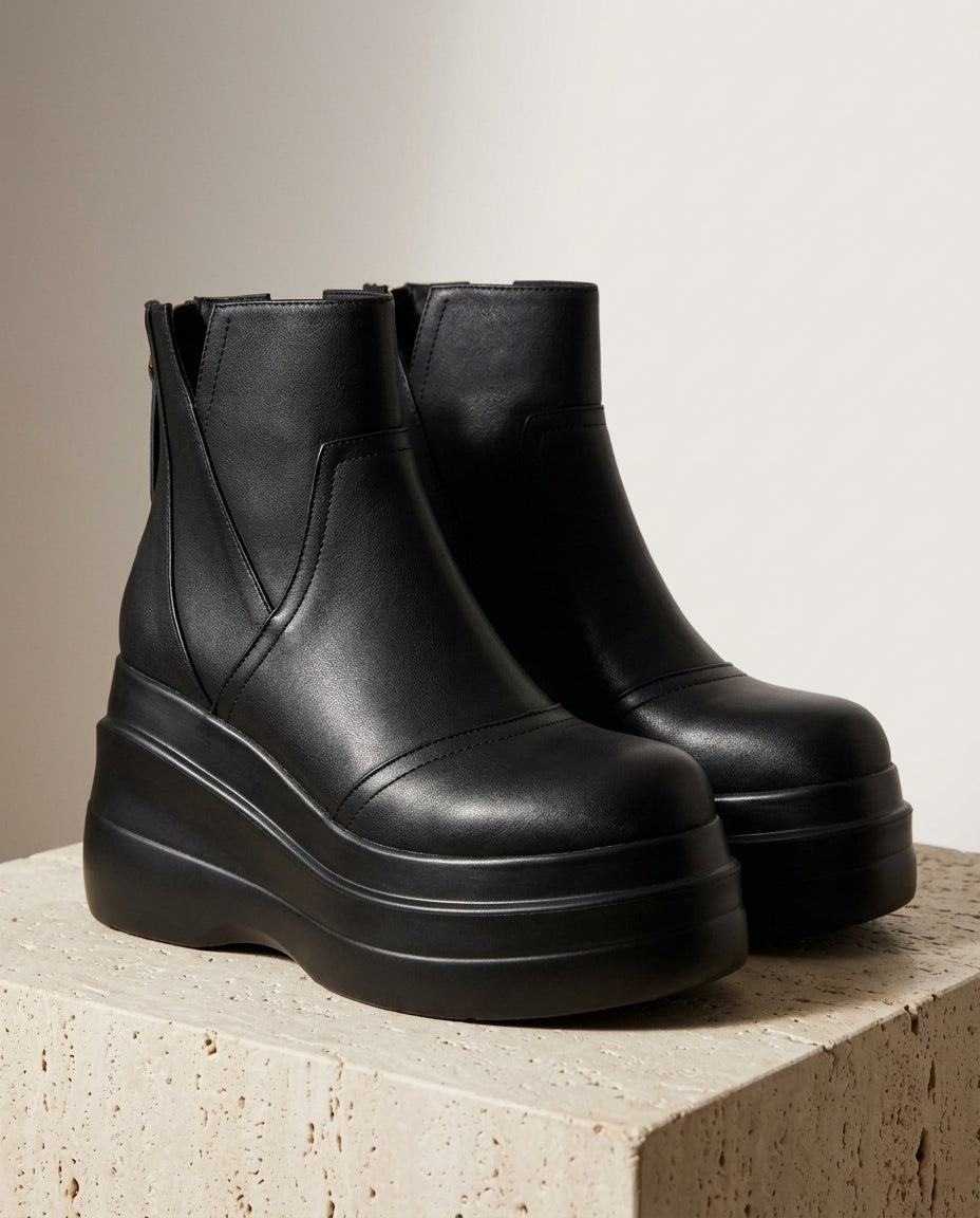 Women’s Leather Platform Boots