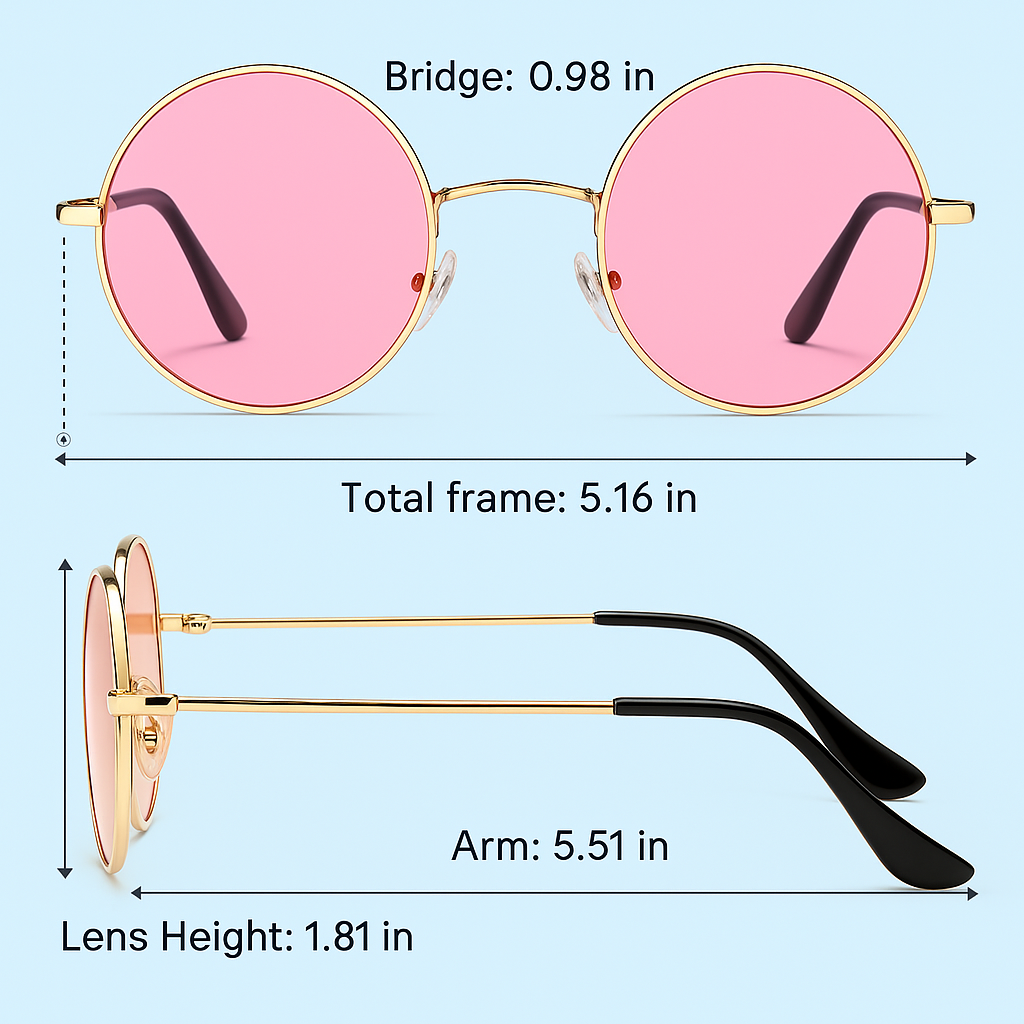 Round Polarized Sunglasses