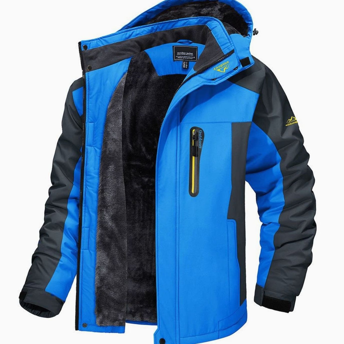 Men’s Fleece-Lined Hooded Winter Jacket