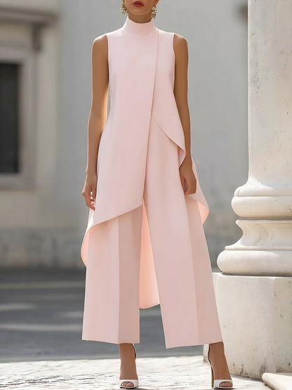 Women’s Sleeveless Top and Wide-Leg Pants Set