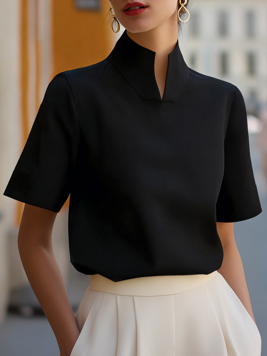 Women’s Stand Collar Blouse