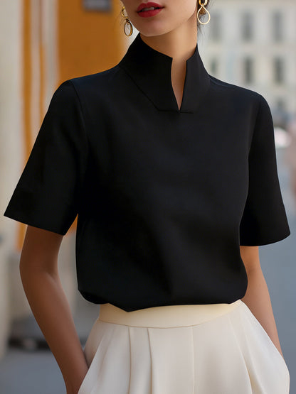 Women’s Stand Collar Blouse