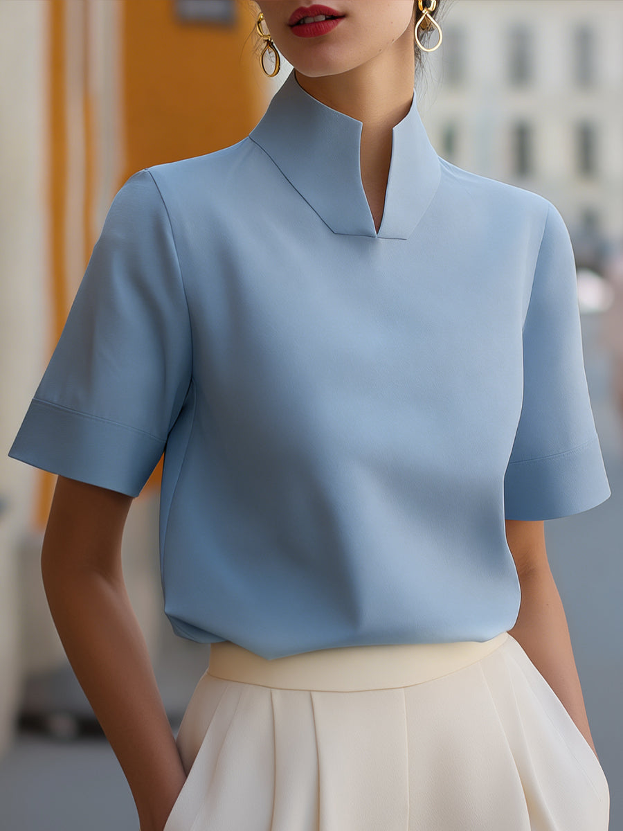 Women’s Stand Collar Blouse