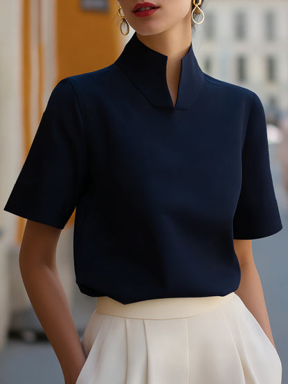 Women’s Stand Collar Blouse