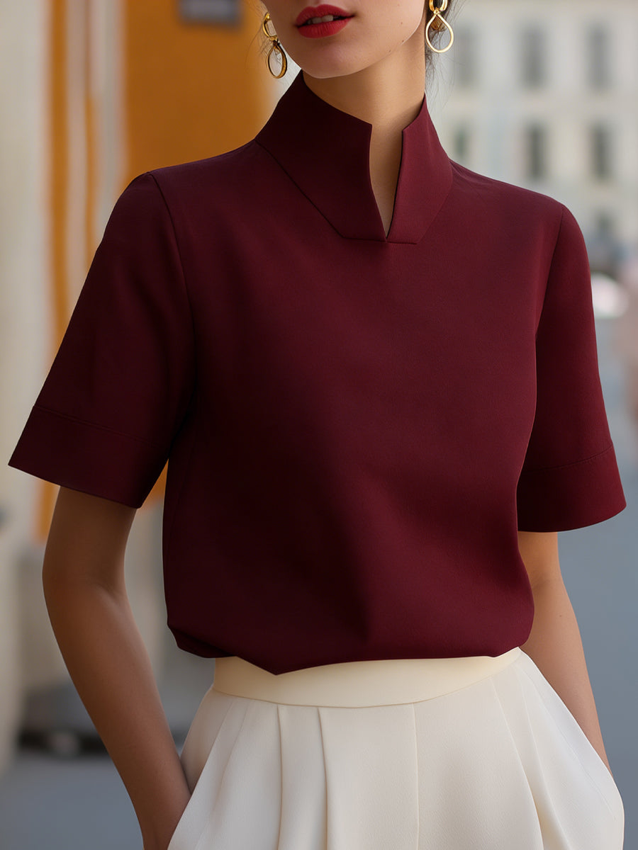 Women’s Stand Collar Blouse