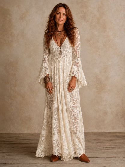 Women’s Vintage-Style Maxi Dress
