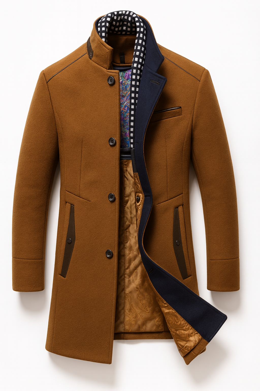Men’s Wool Blend Overcoat