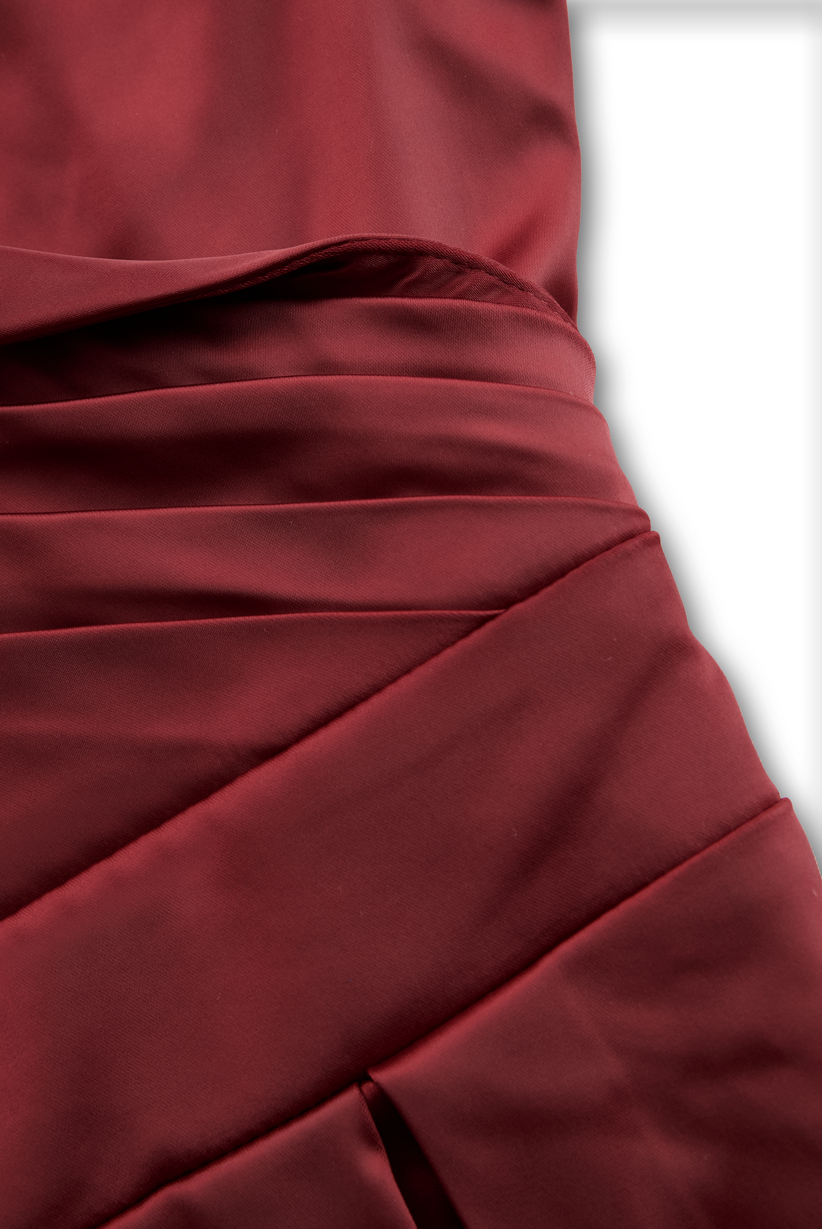 Women’s Satin Draped Midi Dress