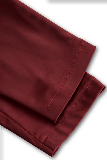 Women’s Satin Draped Midi Dress