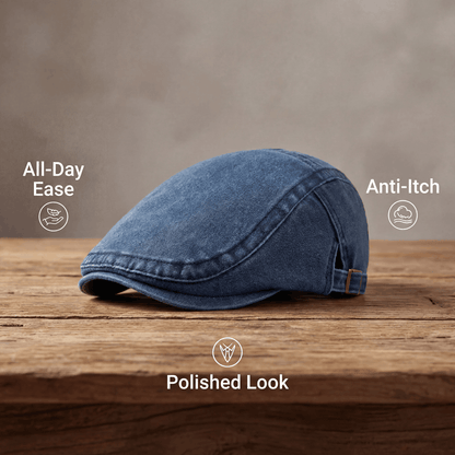 Men’s Denim Flat Cap