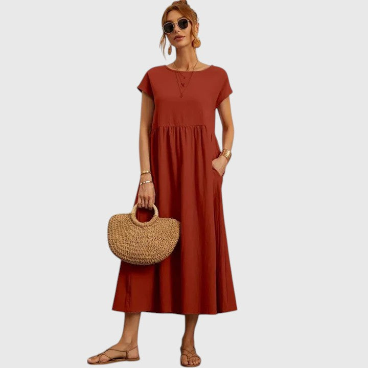 Women’s Relaxed-Fit Short-Sleeve Dress