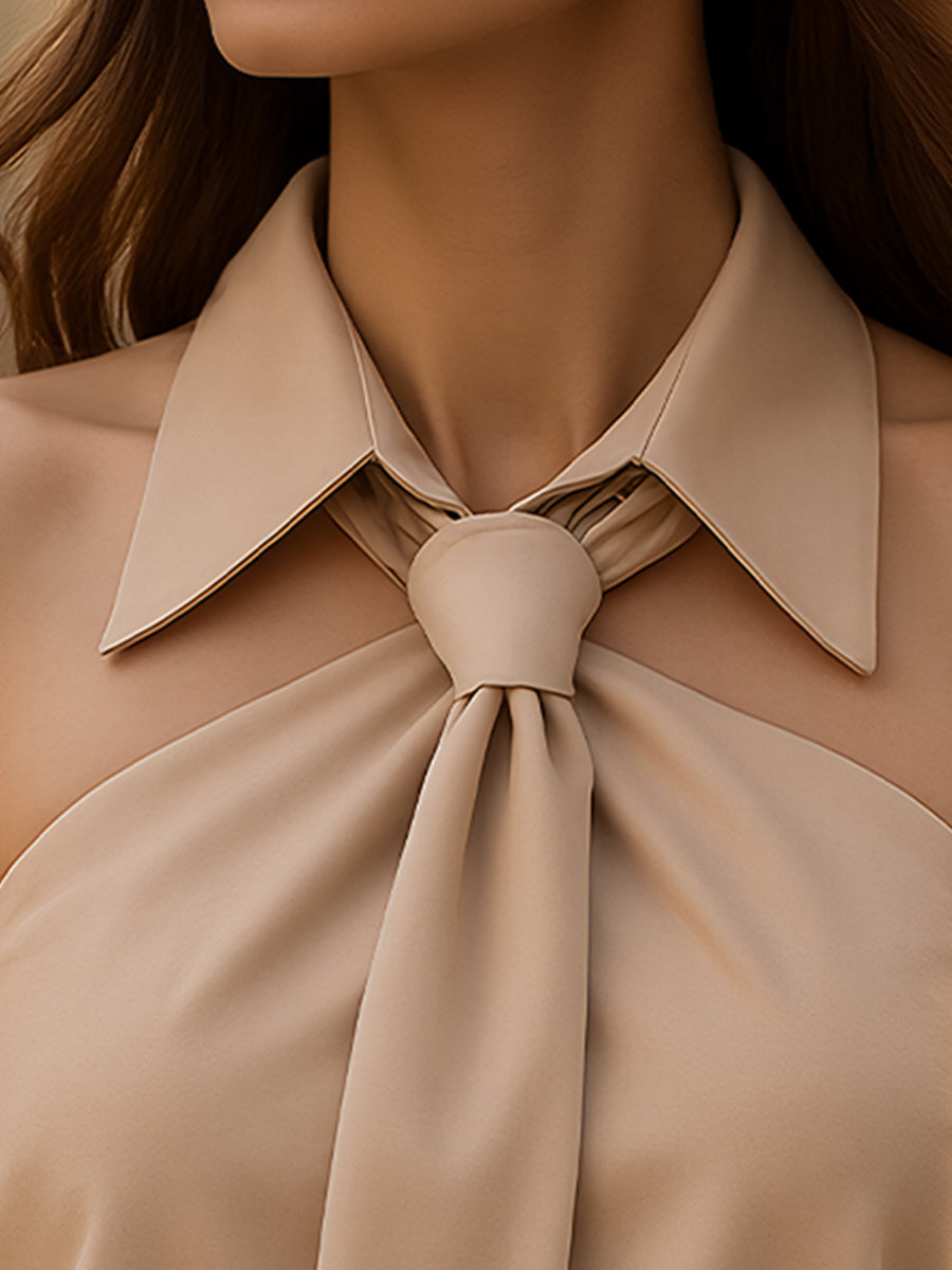 Women’s Sleeveless Halter Blouse