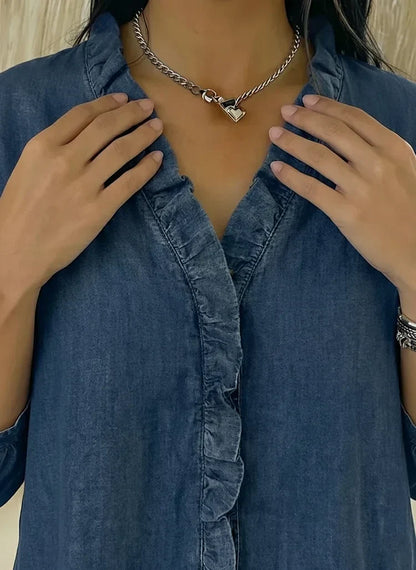 Women’s Ruffle-Sleeve Blouse