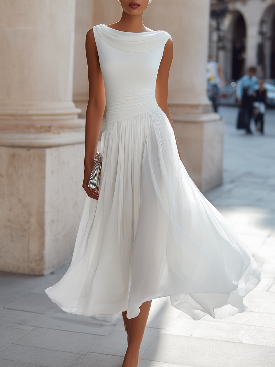 Women’s Pleated Midi Dress