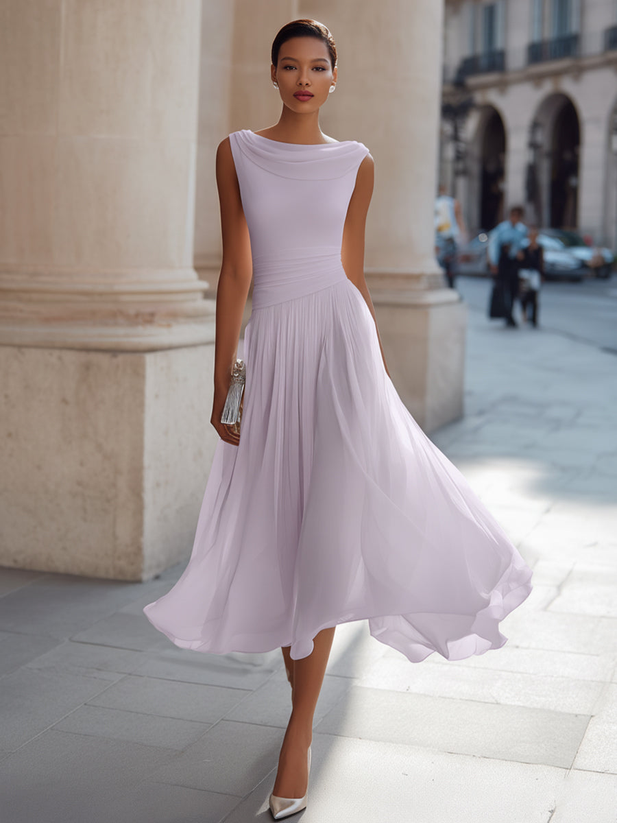 Women’s Pleated Midi Dress