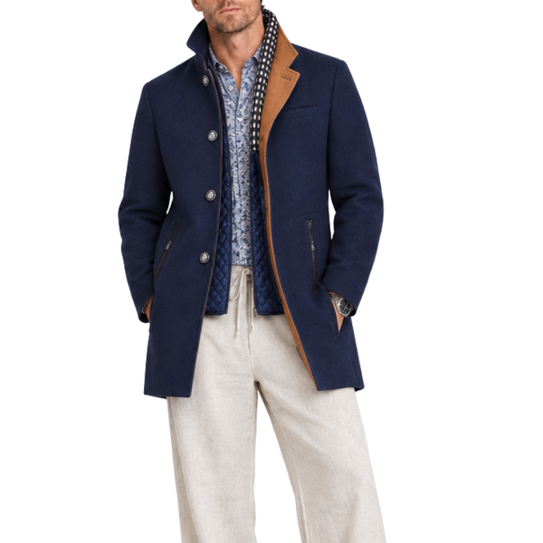 Men’s Single-Breasted Winter Coat