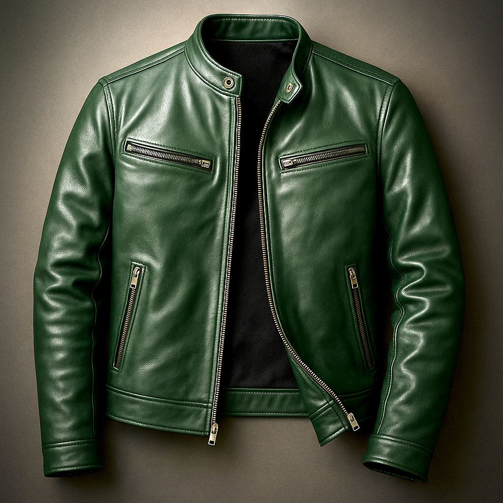 Men’s Leather Biker Jacket