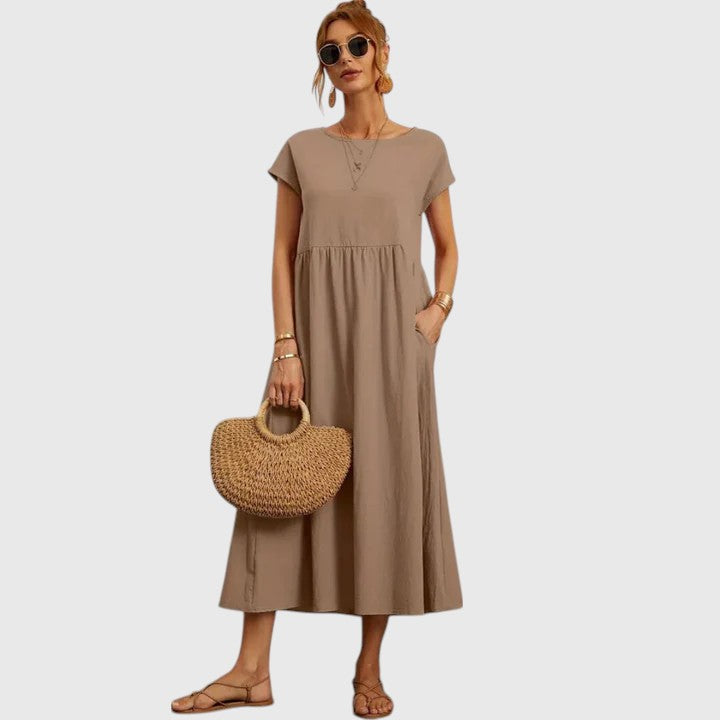Women’s Relaxed-Fit Short-Sleeve Dress