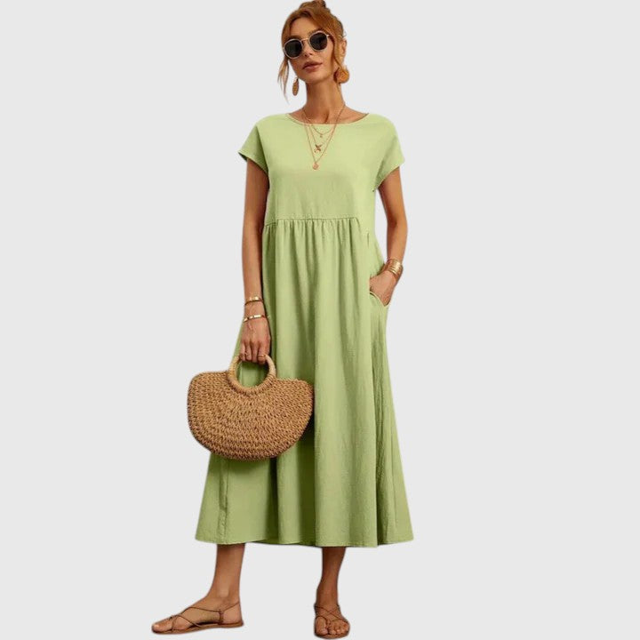 Women’s Relaxed-Fit Short-Sleeve Dress