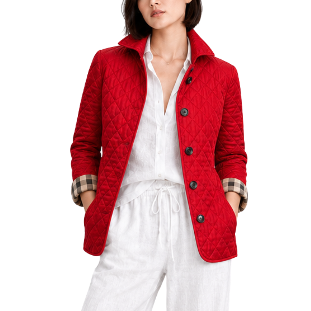 Women’s Quilted Button Jacket
