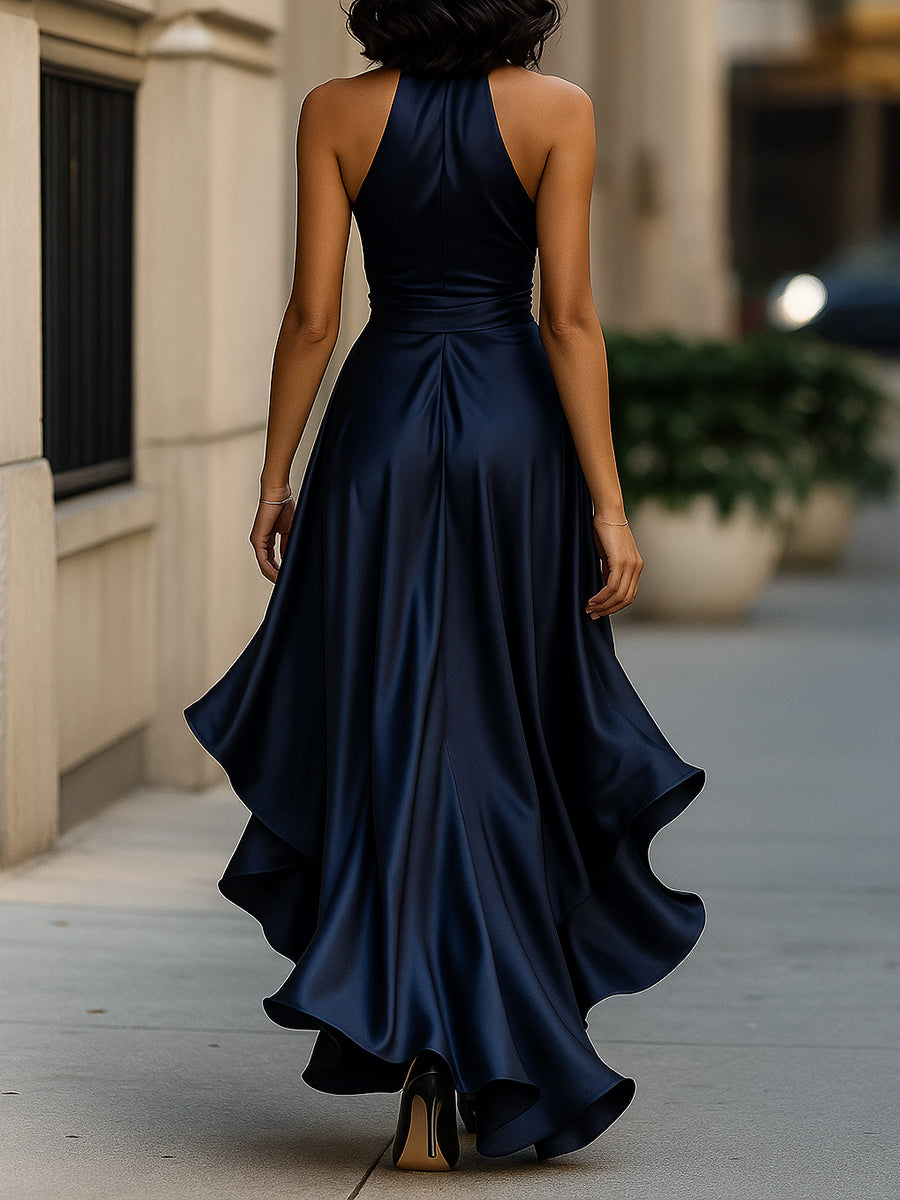 Women’s Satin Halter Gown