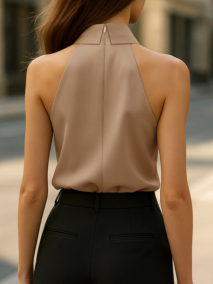 Women’s Sleeveless Halter Blouse