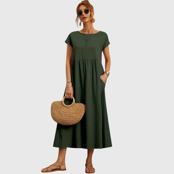Women’s Relaxed-Fit Short-Sleeve Dress