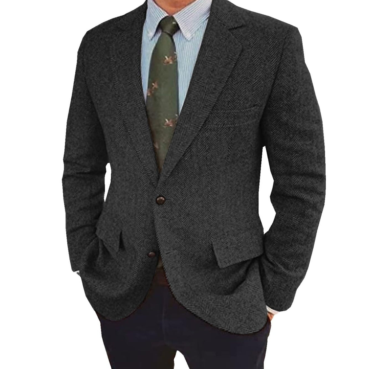 Men’s Retro Single-Breasted Jacket