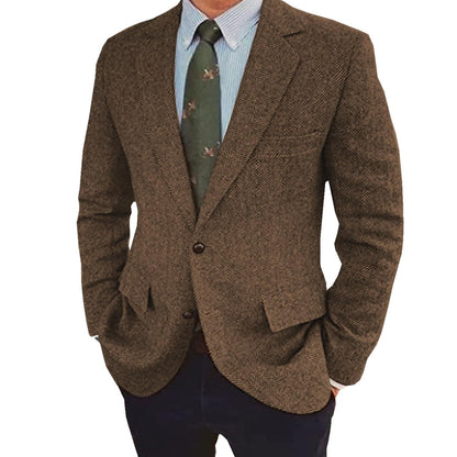 Men’s Retro Single-Breasted Jacket
