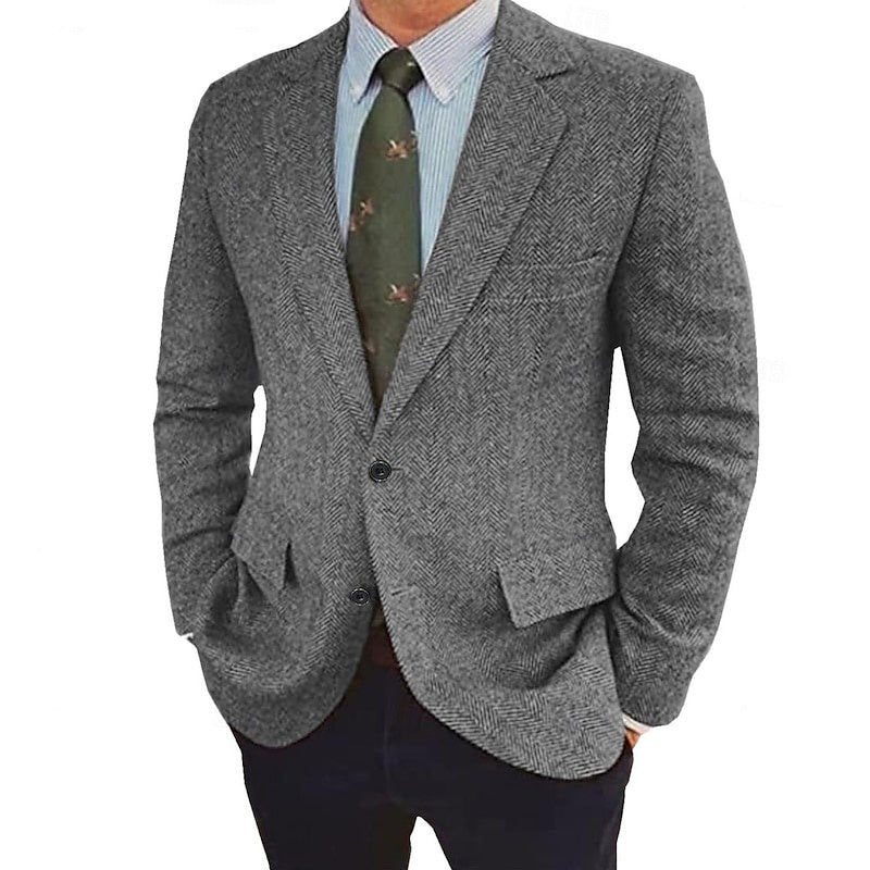 Men’s Retro Single-Breasted Jacket