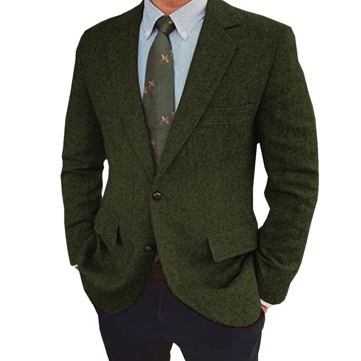 Men’s Retro Single-Breasted Jacket