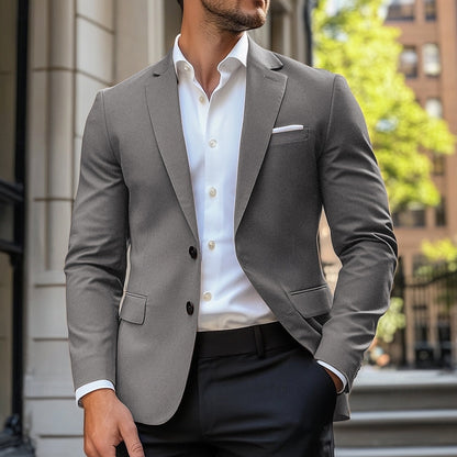 Men’s Single-Breasted Casual Jacket