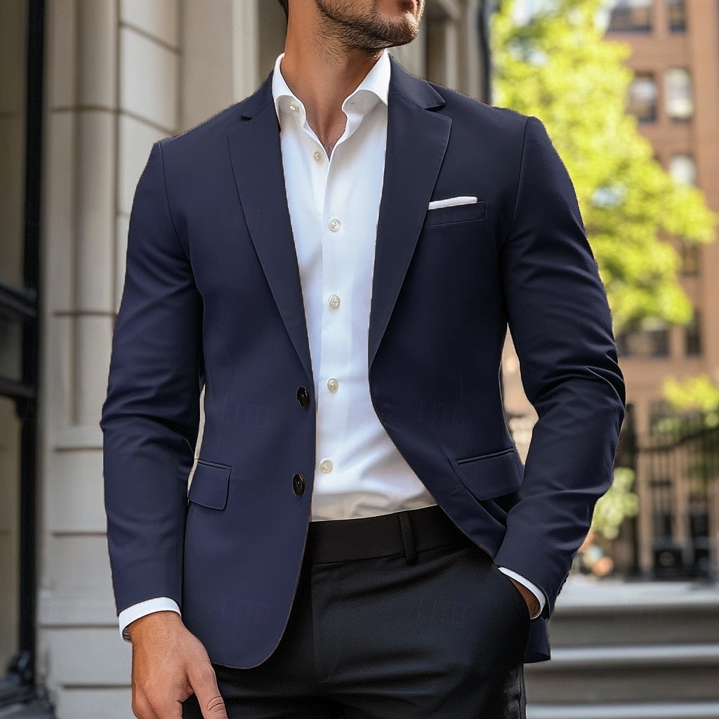 Men’s Single-Breasted Casual Jacket
