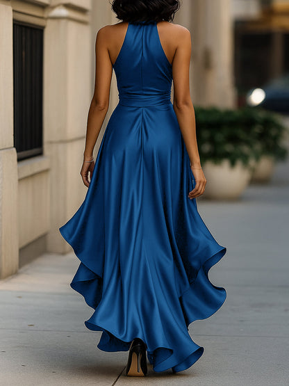 Women’s Satin Halter Gown
