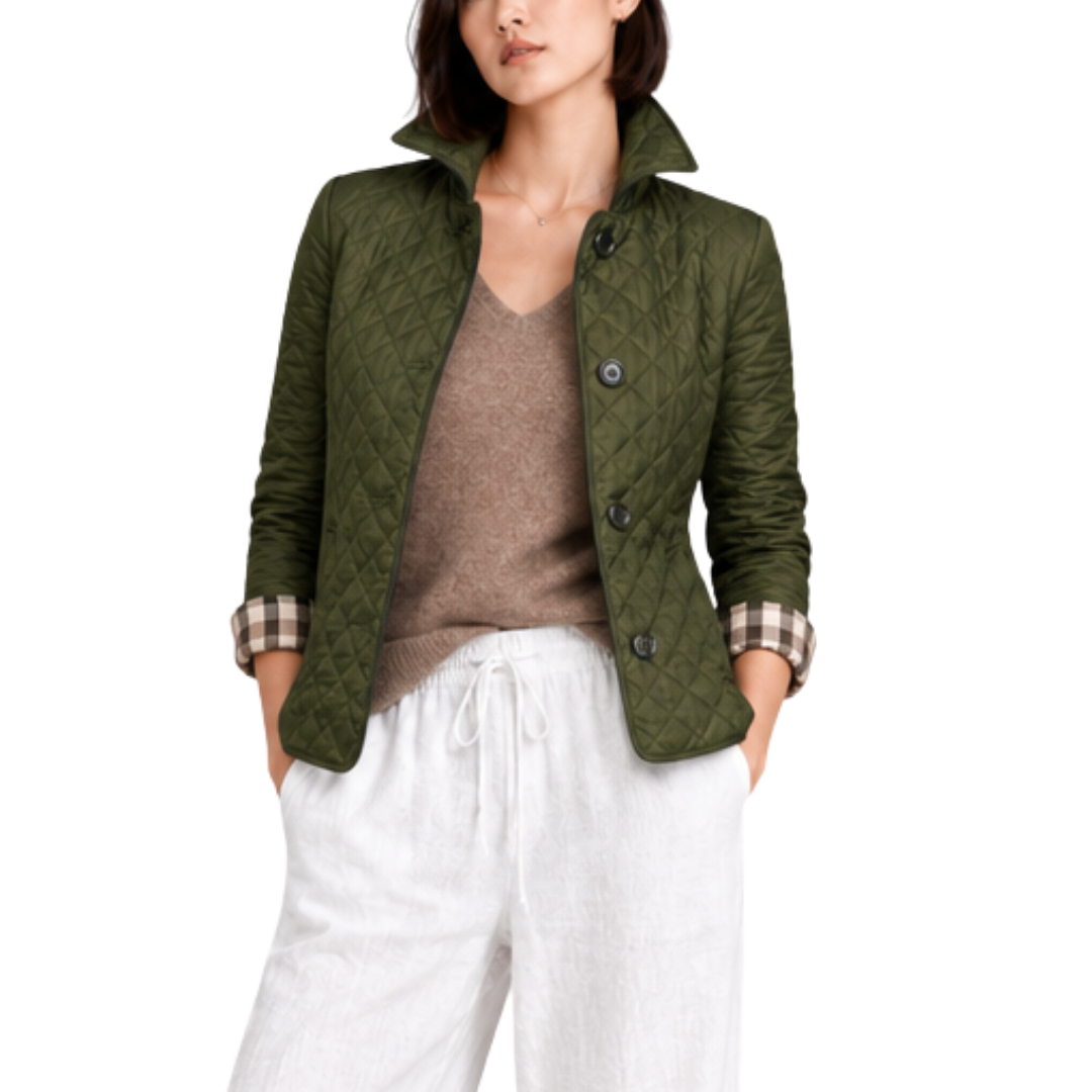 Women’s Quilted Button Jacket