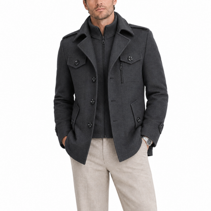 Men’s Zip-Up Overshirt Jacket