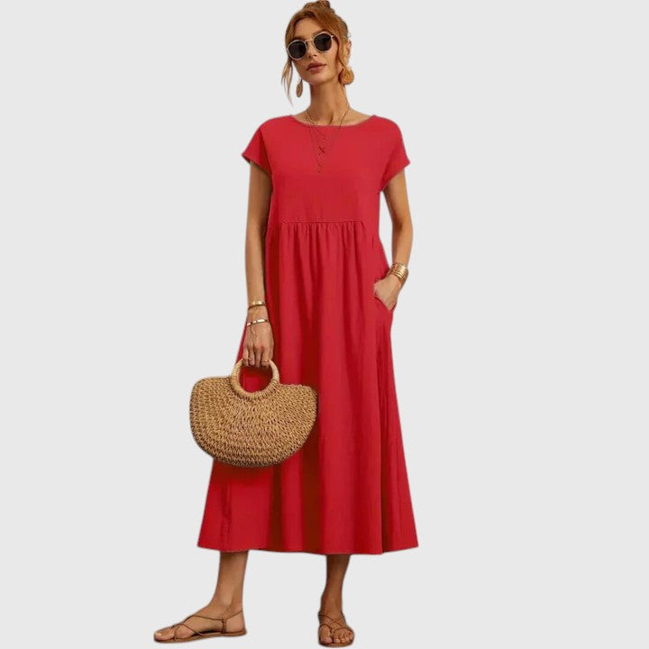 Women’s Relaxed-Fit Short-Sleeve Dress