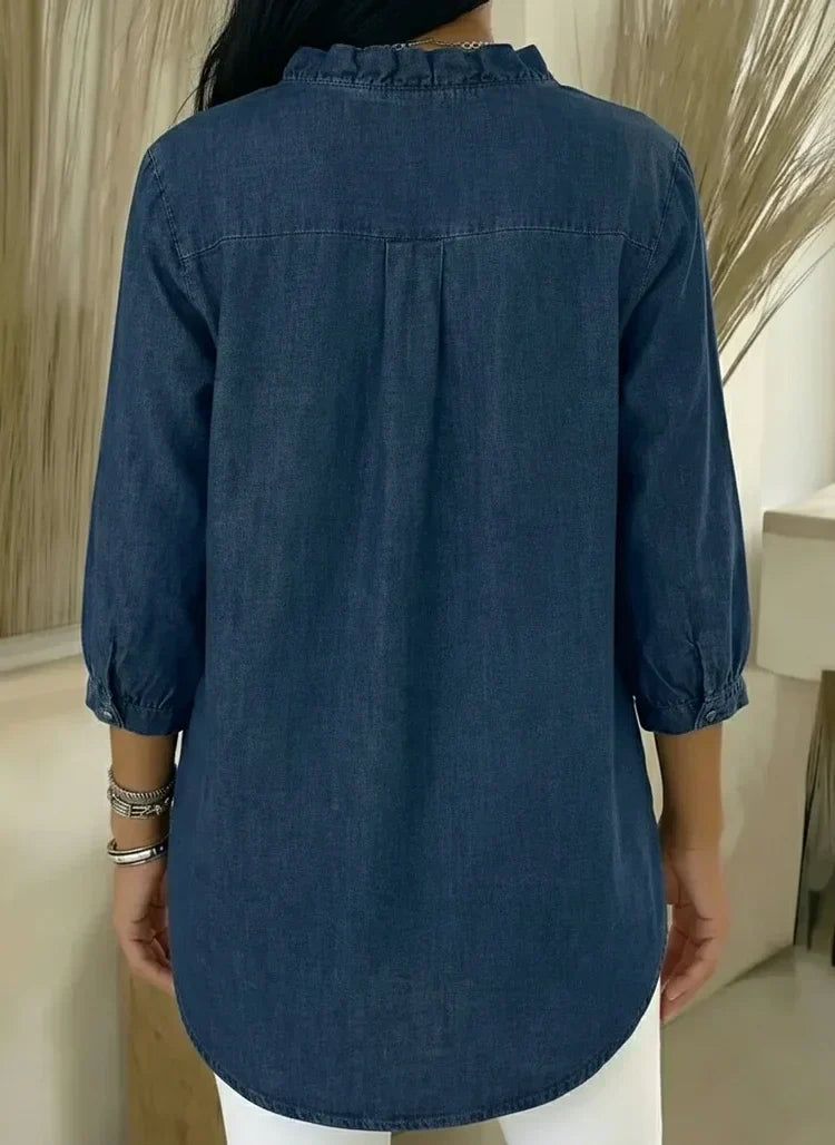 Women’s Ruffle-Sleeve Blouse
