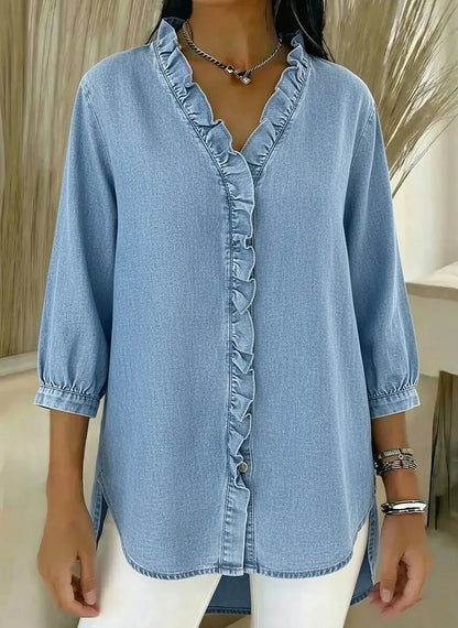 Women’s Ruffle-Sleeve Blouse
