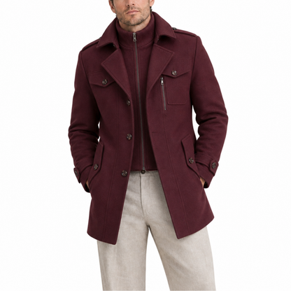 Men’s Zip-Up Overshirt Jacket