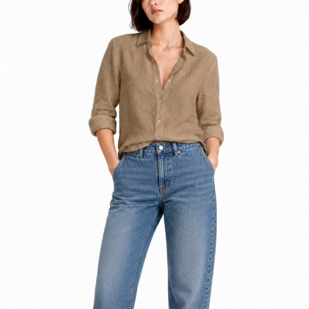 Women’s Relaxed Button-Up Shirt