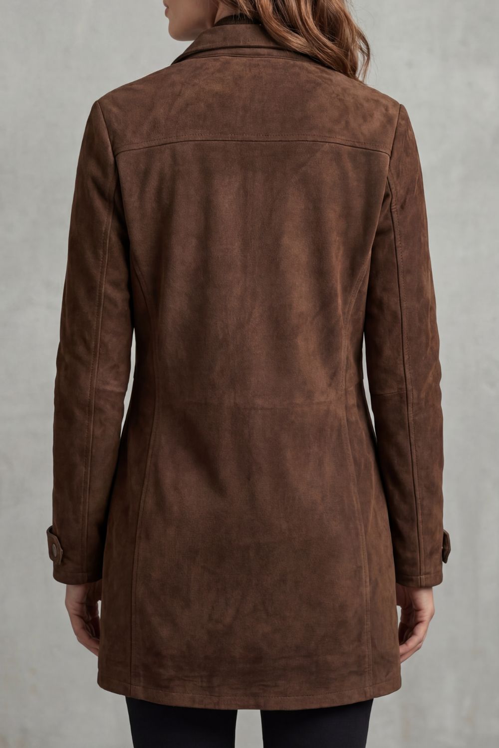 Women’s Suede Longline Coat