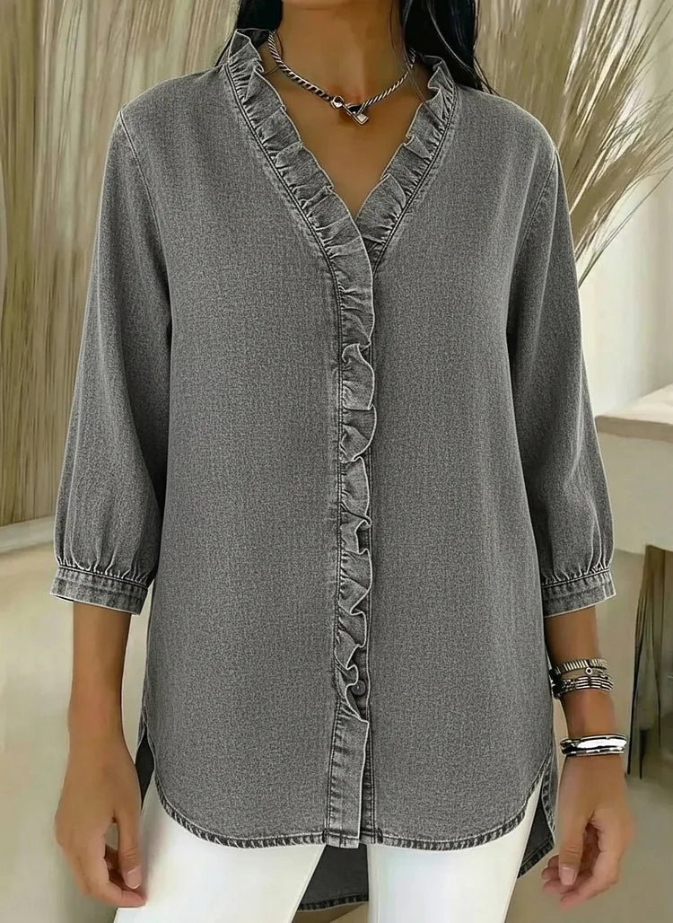 Women’s Ruffle-Sleeve Blouse
