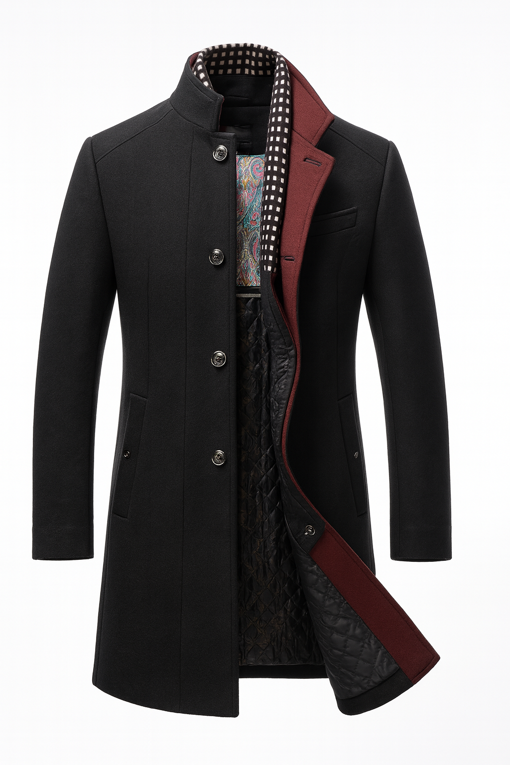 Men’s Wool Blend Overcoat