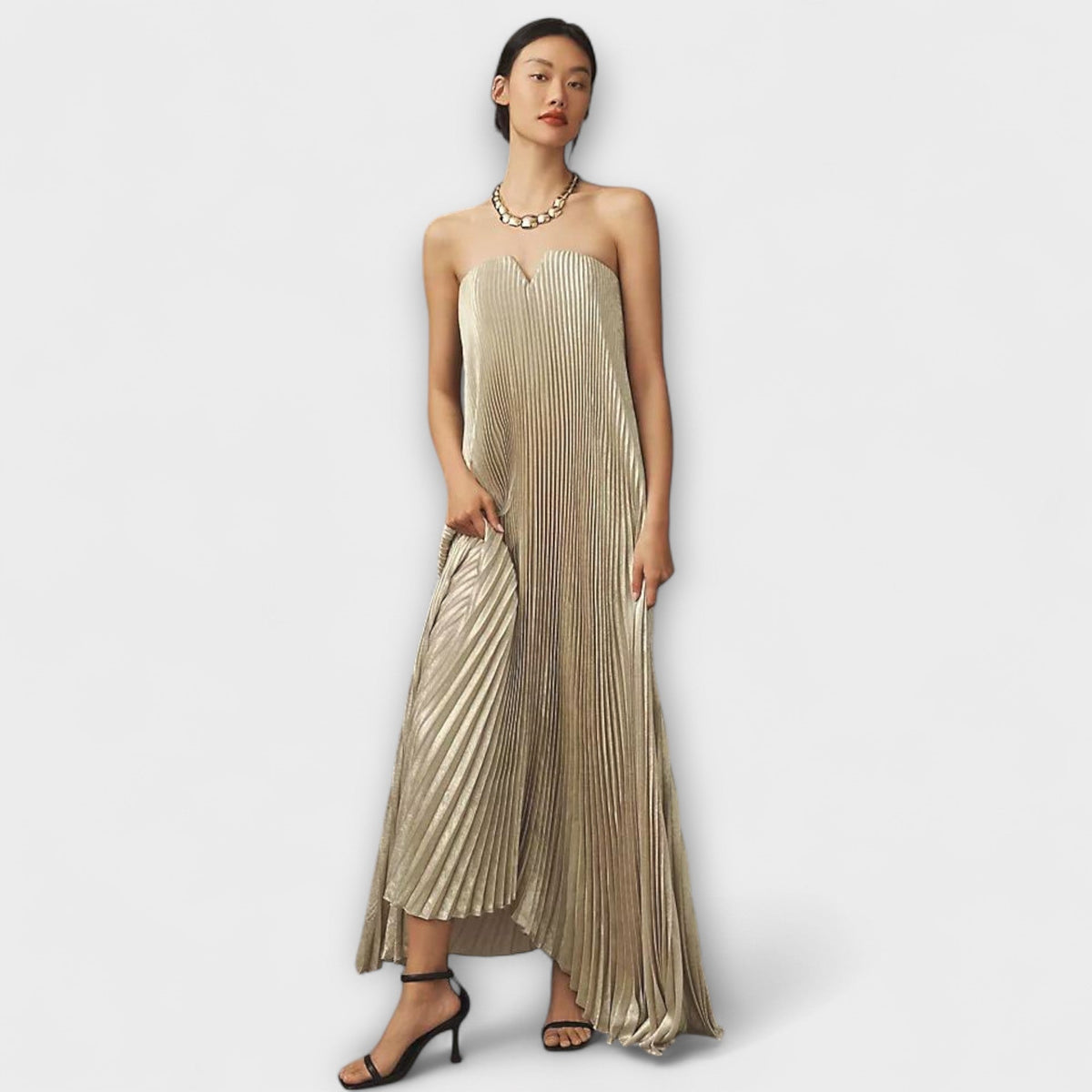 Women’s Sweetheart-Neck Maxi Dress