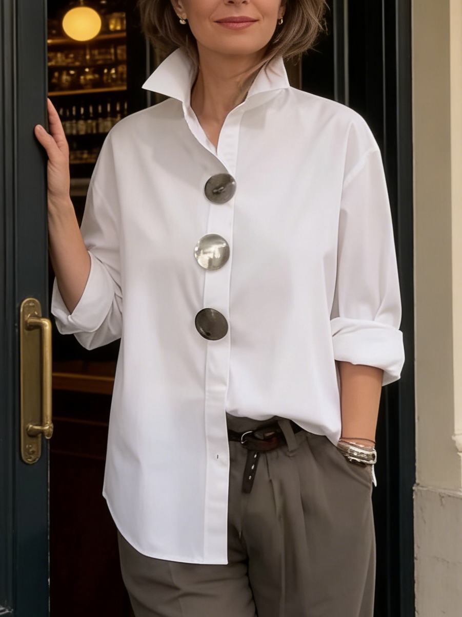 Women’s Button Collar Blouse