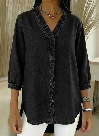 Women’s Ruffle-Sleeve Blouse