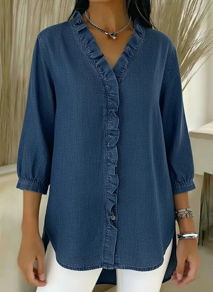 Women’s Ruffle-Sleeve Blouse